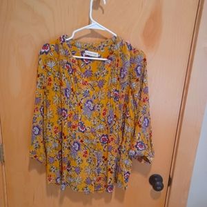 Coldwater Creek pop over blouse